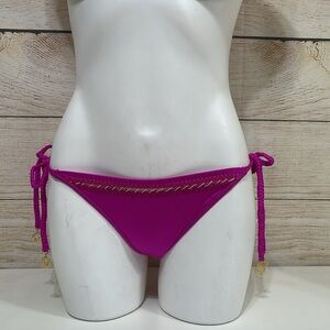 Vibrant Pink Tie Bikini Bottom 4